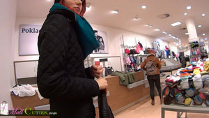 18 year old girl Renee Roulette rides a big cock after stripping a man naked